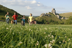 Corfe Castle on the Isle of Purbeck