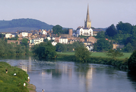 A view across the river Wye