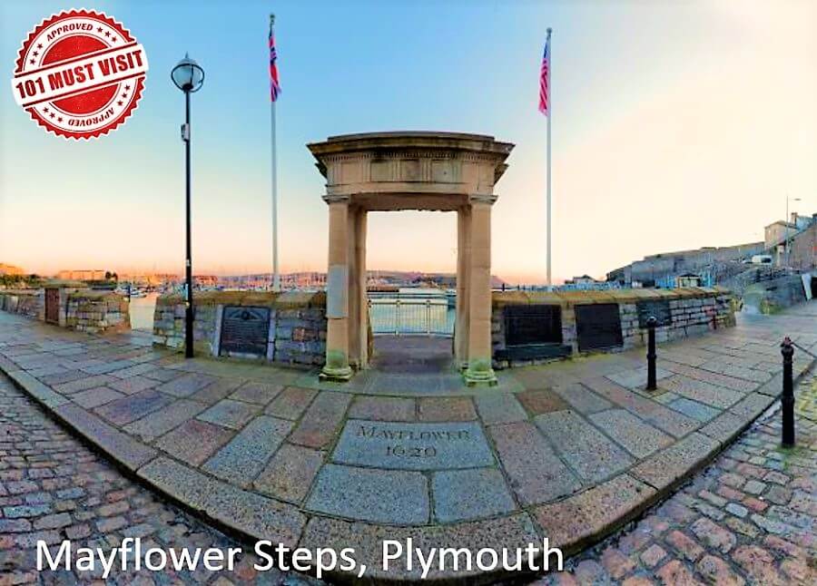 Mayflower Steps Plymouth England