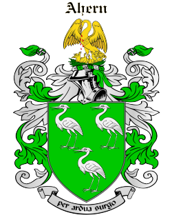 Ahern family crest Ahern family crest