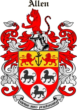 Allen family crest