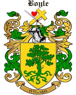 O'BOYLE family crest O'BOYLE family crest