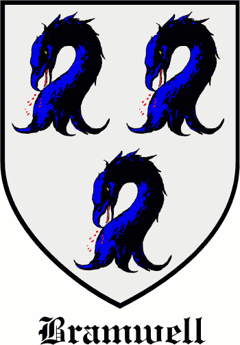 BRAMWELL family crest BRAMWELL family crest