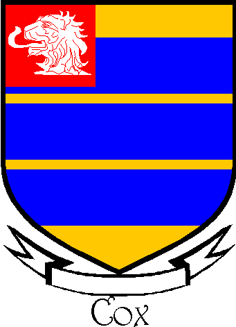 Cox family crest