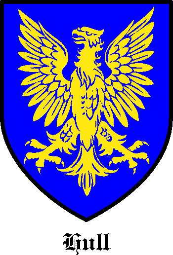 Hull family crest Hull family crest