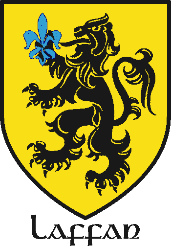 Laffan family crest Laffan family crest