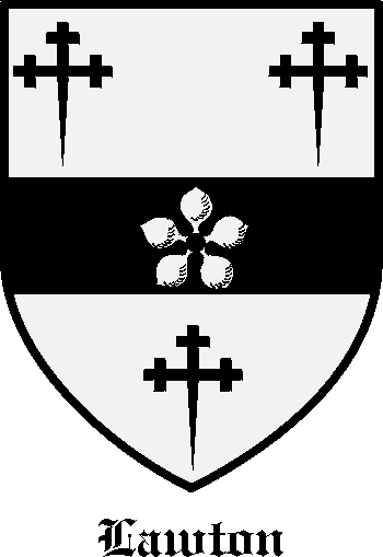 Lawton family crest Lawton family crest
