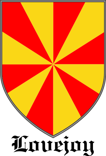 LOVEJOY family crest LOVEJOY family crest