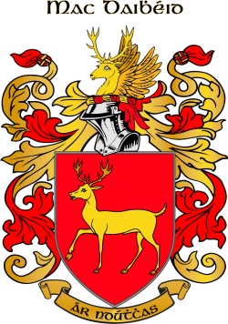 MCDAVID family crest MCDAVID family crest