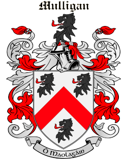 Mulligan family crest Mulligan family crest