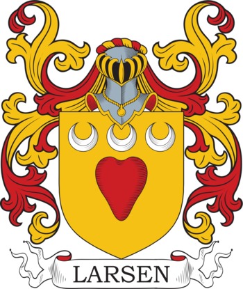 LARSEN family crest LARSEN family crest