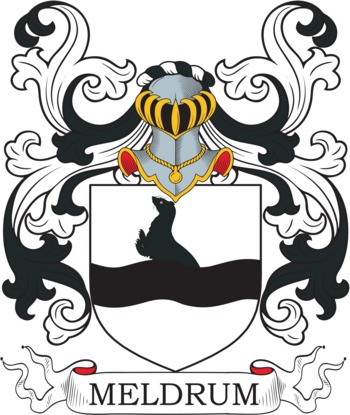 MELDRUM family crest MELDRUM family crest