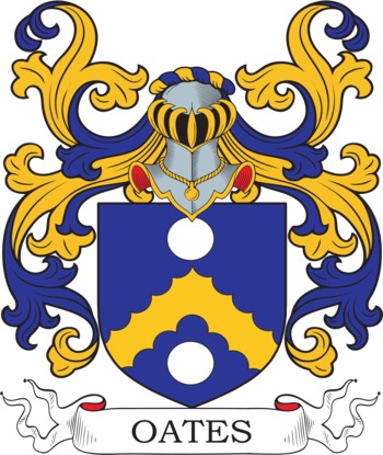 OATES family crest OATES family crest
