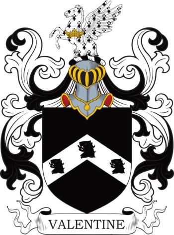 VALENTINE family crest VALENTINE family crest