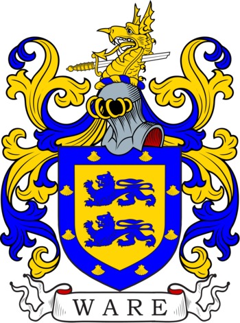 WARE family crest