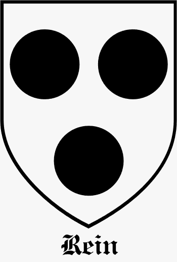 REIN family crest REIN family crest