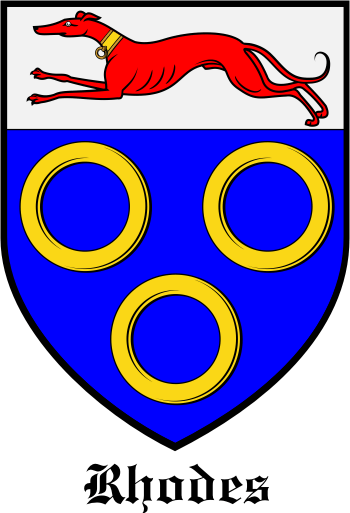 Rhodes family crest