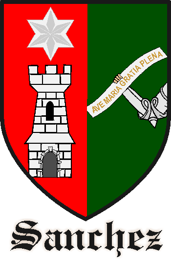 SANCHEZ family crest SANCHEZ family crest