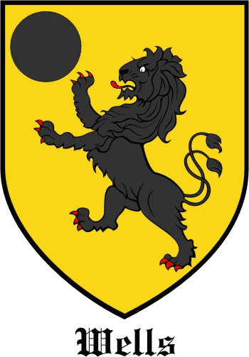 Welles family crest Welles family crest