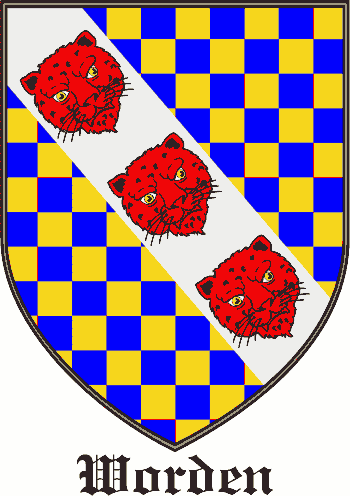 Worden family crest Worden family crest